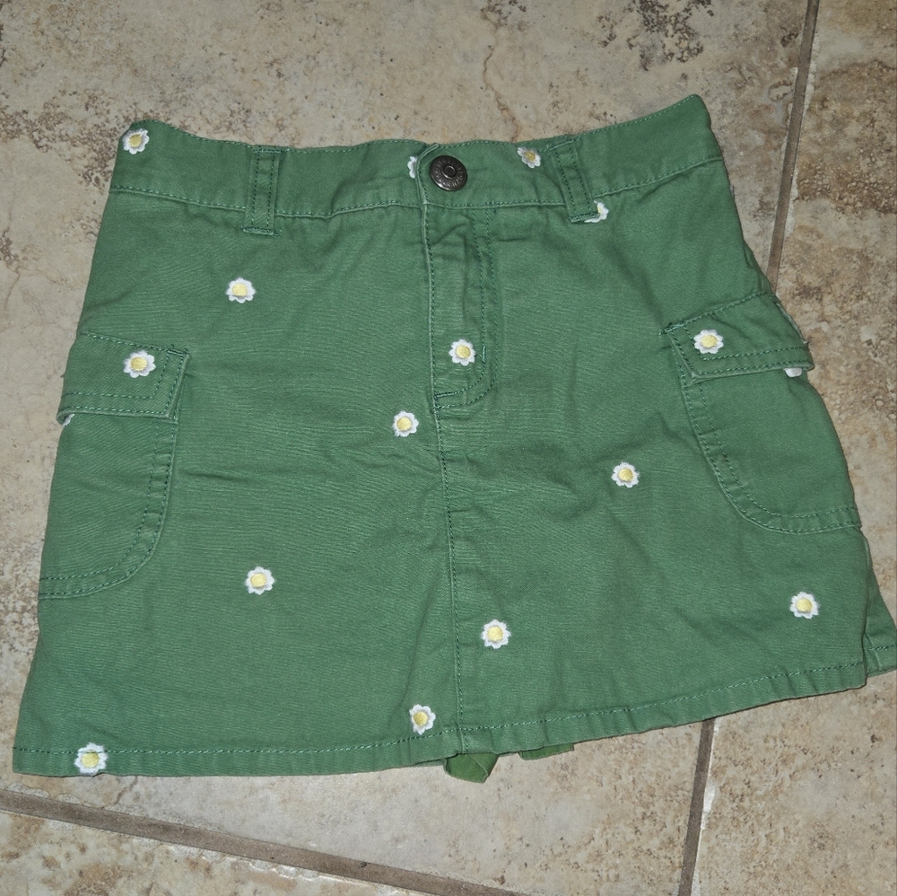 2009 Gymboree Green Cotton Skirt
